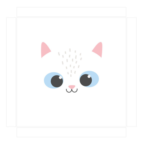 Sticker Ikea Lack Chat 55x55cm