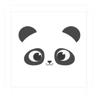 Sticker Ikea Lack Panda