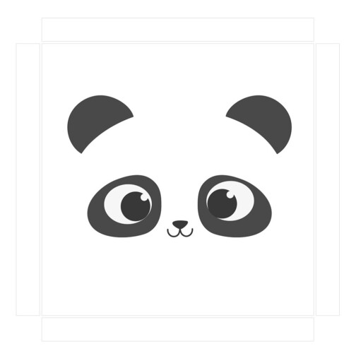 Sticker Ikea Lack Panda