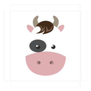 Sticker Ikea Lack Vache