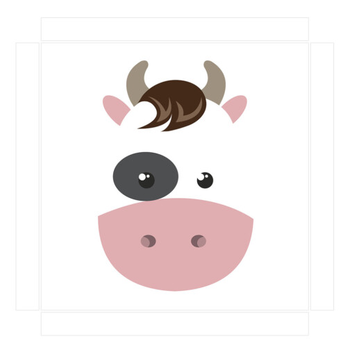 Sticker Ikea Lack Vache