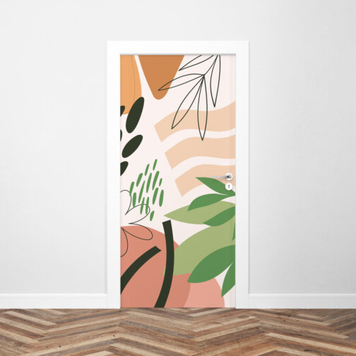 Sticker Porte Nature Abstraite