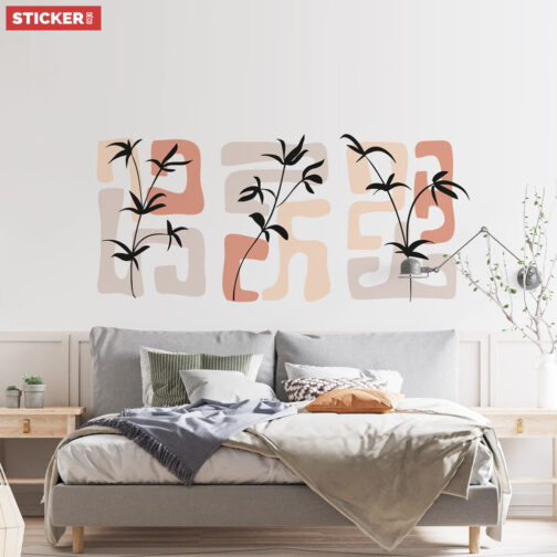 Stickers Formes Abstraites Terracotta