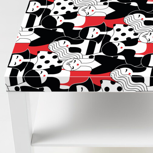 Sticker Ikea Lack Beauty 90x55cm