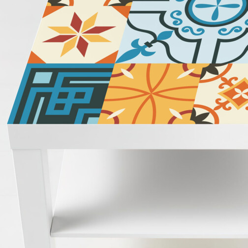 Sticker Ikea Lack Abstrait 90x55cm