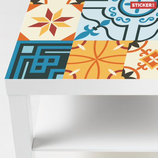 Sticker Ikea Lack Abstrait 90x55cm