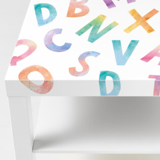 Sticker Ikea Lack Alphabet 90x55cm