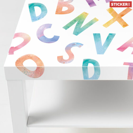 Sticker Ikea Lack Alphabet 90x55cm