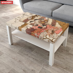 Sticker Ikea Lack Art Asiatique 90x55cm