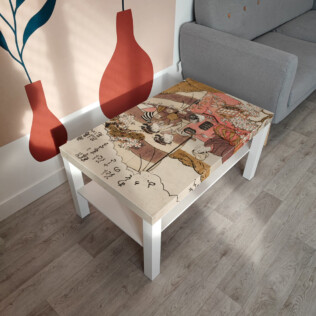 Sticker Ikea Lack Art Asiatique 90x55cm