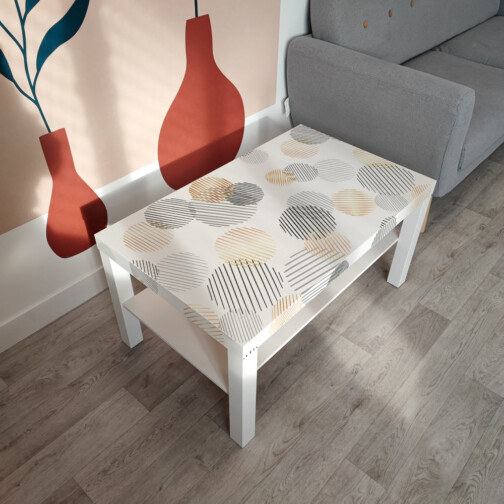 Sticker Ikea Lack Chic Blanc 90x55cm