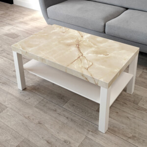 Sticker Ikea Lack Marbre Crema 90x55cm