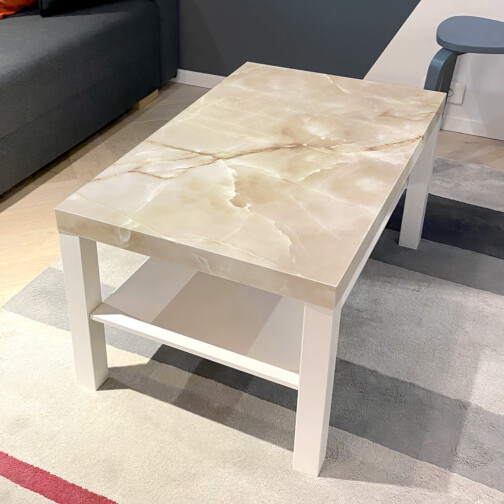 Sticker Ikea Lack Marbre Crema 90x55cm