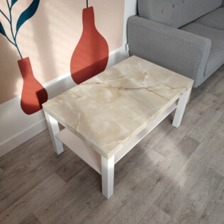 Sticker Ikea Lack Marbre Crema 90x55cm
