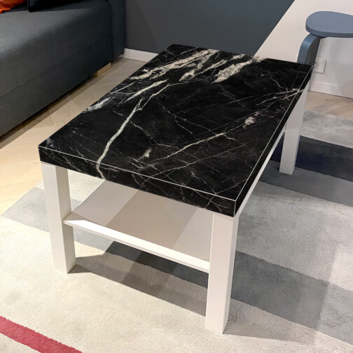 Sticker Ikea Lack Marbre Marquina 90x55cm