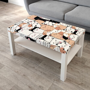 Sticker Ikea Lack Minou Matou 90x55cm