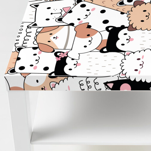 Sticker Ikea Lack Minou Matou 90x55cm