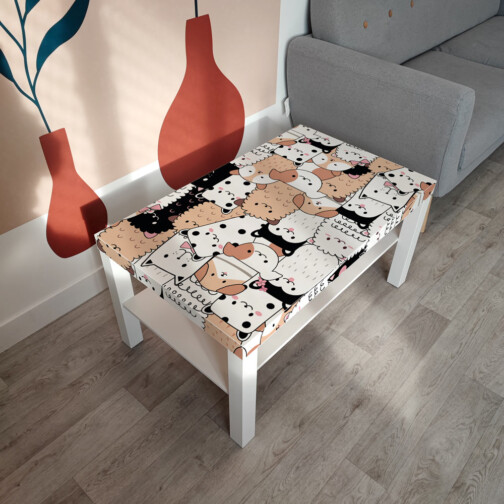 Sticker Ikea Lack Minou Matou 90x55cm