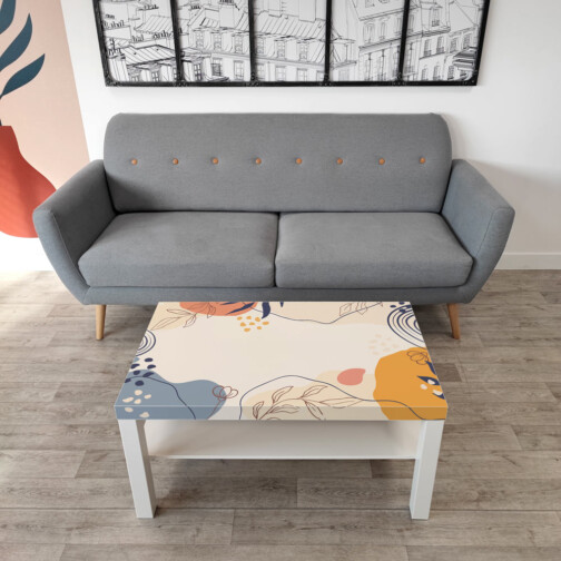 Sticker Ikea Lack Nature Minimaliste 90x55cm