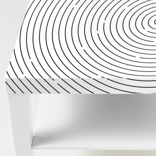 Sticker Ikea Lack Spirale 90x55cm