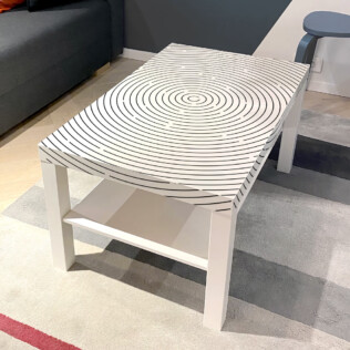 Sticker Ikea Lack Spirale 90x55cm