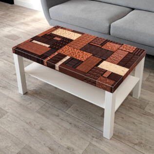Sticker Ikea Lack Tablettes De Chocolat 90x55cm