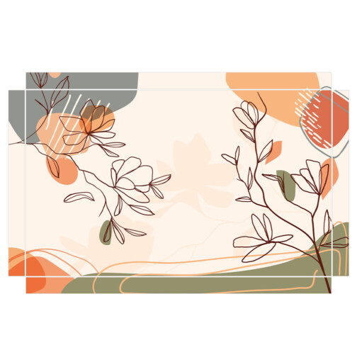 Sticker Ikea Lack Nature Abstraite 90x55cm