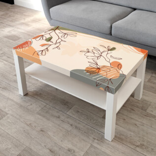 Sticker Ikea Lack Nature Abstraite 90x55cm