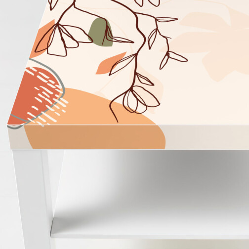 Sticker Ikea Lack Nature Abstraite 90x55cm