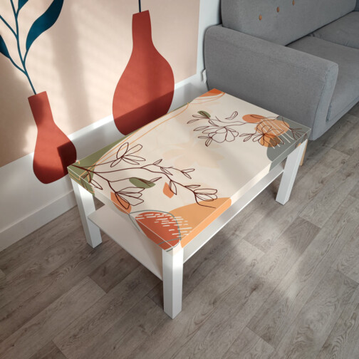 Sticker Ikea Lack Nature Abstraite 90x55cm