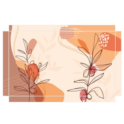 Sticker Ikea Lack Terre Orange 90x55