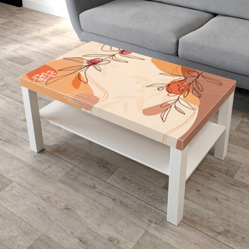 Sticker Ikea Lack Terre Orange 90x55