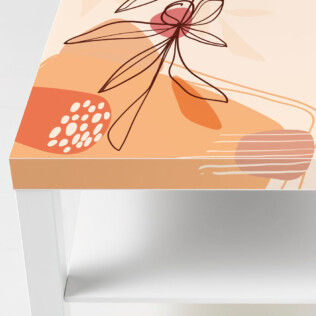 Sticker Ikea Lack Terre Orange 90x55