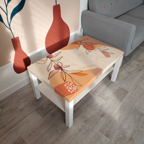 Sticker Ikea Lack Terre Orange 90x55