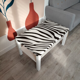 Sticker Ikea Lack Zebre 90x55cm