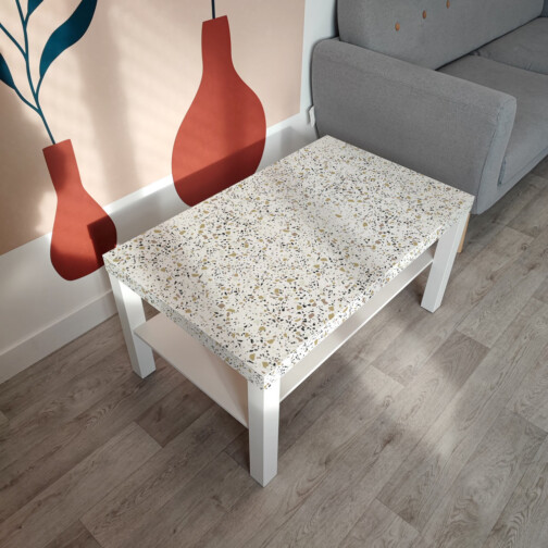 Sticker Ikea Lack Granito Terrazzo 90x55cm