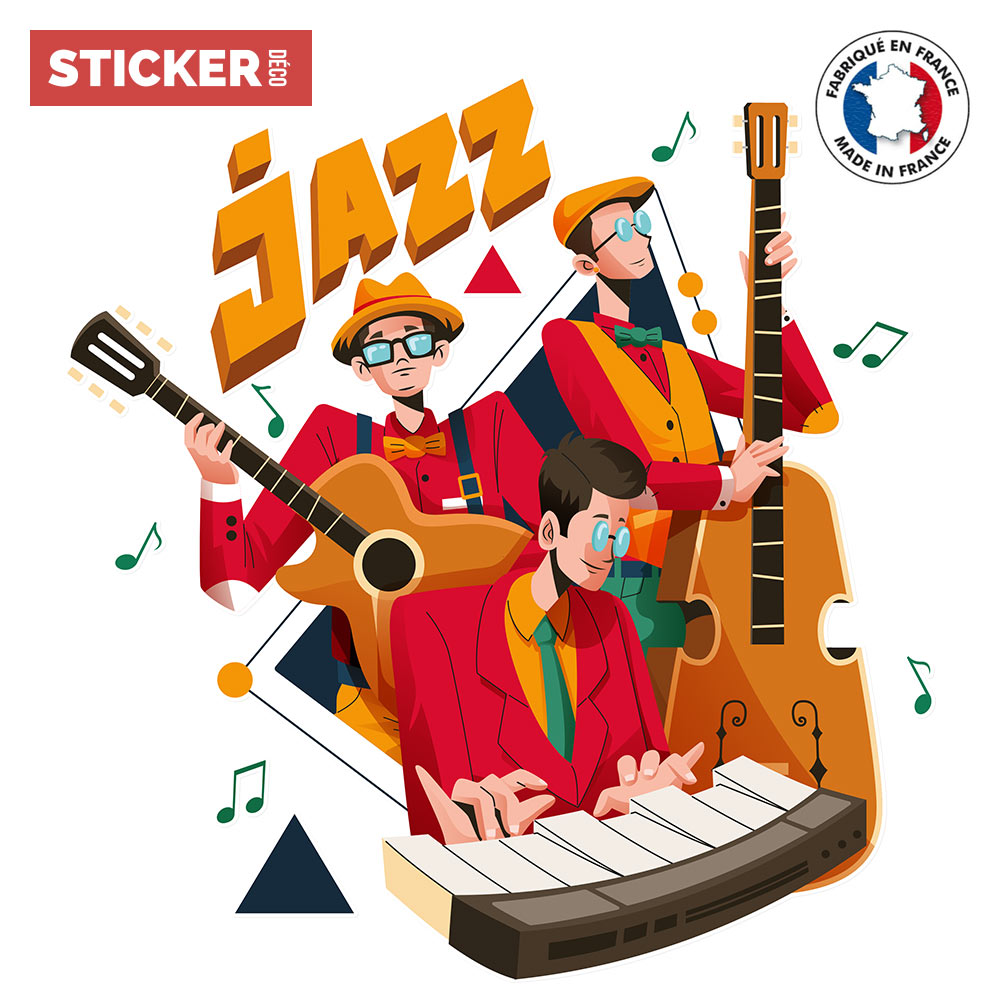 Sticker Musique Jazz, Stickers Musique