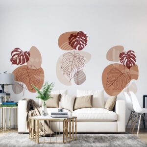 Stickers Formes Monstera Deliciosa