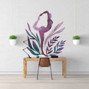 Sticker Yoga Watercolor