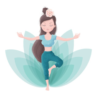 Sticker Yoga Relaxation