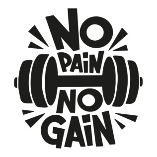 Sticker Citation No Pain No Gain