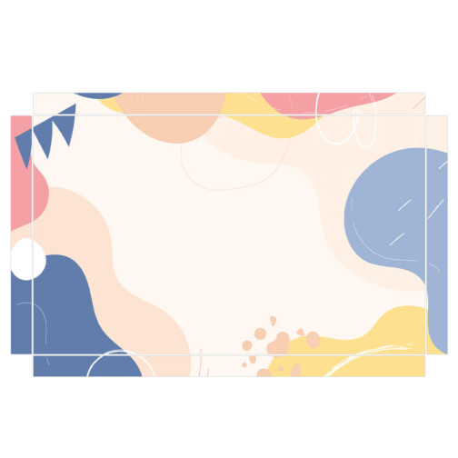 Sticker Ikea Lack Abstrait Pastel 90x55cm