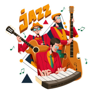 Sticker Musique Jazz