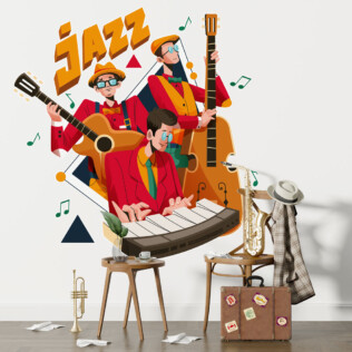 Sticker Musique Jazz