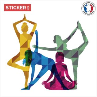Sticker Silhouettes Yoga