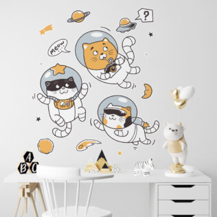 Stickers Chats Cosmonautes