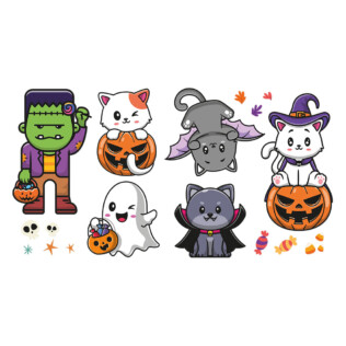 Sticker Planche Halloween