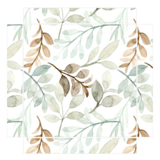 Sticker Ikea Feuilles Aquarelle 35x35cm