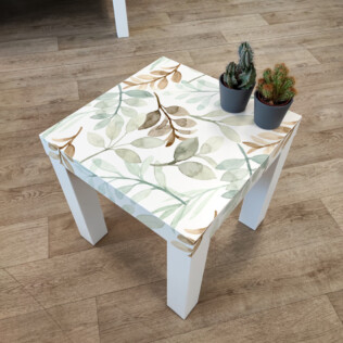 Sticker Ikea Feuilles Aquarelle 35x35cm
