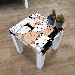 Sticker Ikea Lack Minou Matou 35x35cm